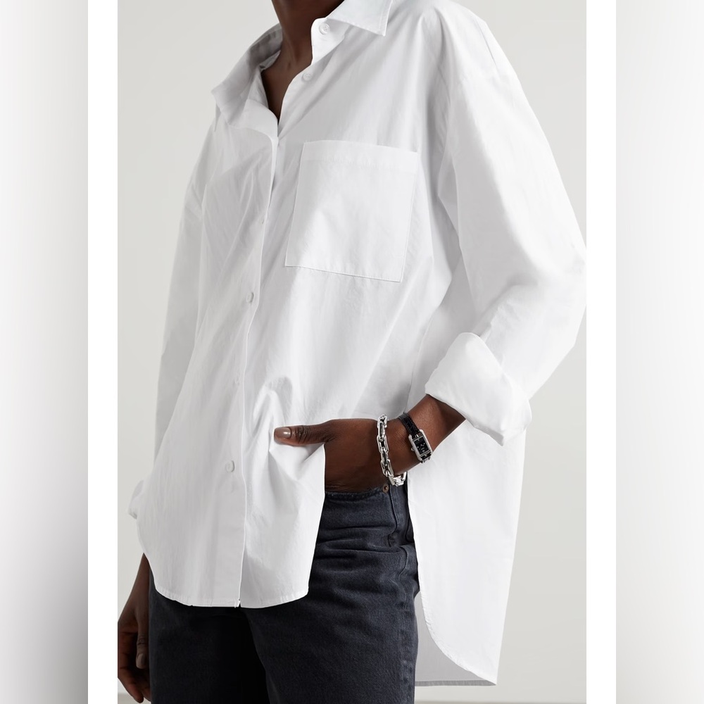 The Frankie Shop Lui Button Down Shirt Top